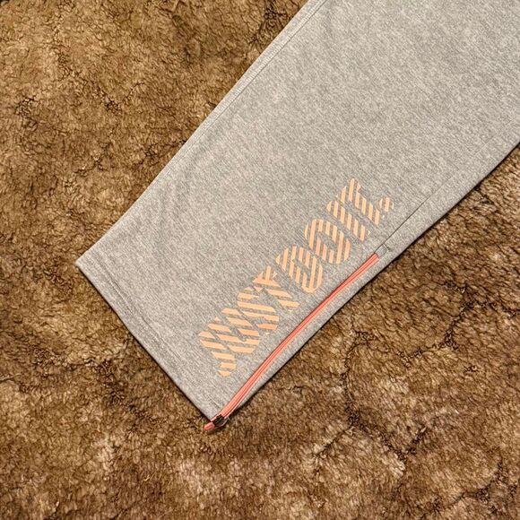 Y2K Nike Small Check Logo "Just Do It” Sweatpants Grey / Pink Large - Picture 3 of 6